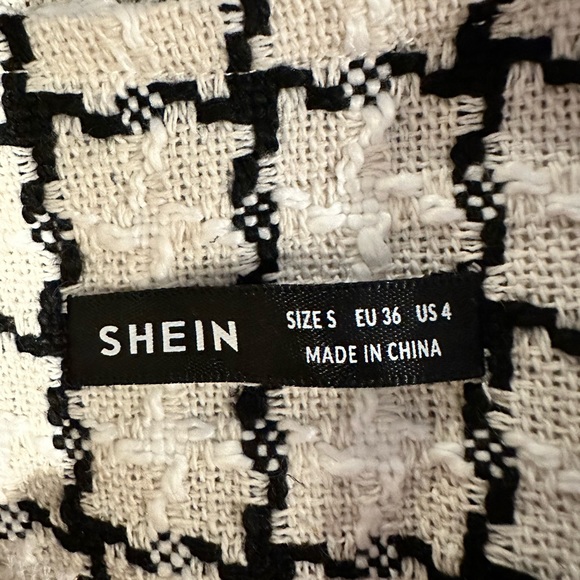 Shein Black & White Textured Bolero Jacket S FREE SHIP - Picture 4 of 5